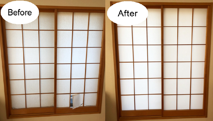 障子張替え