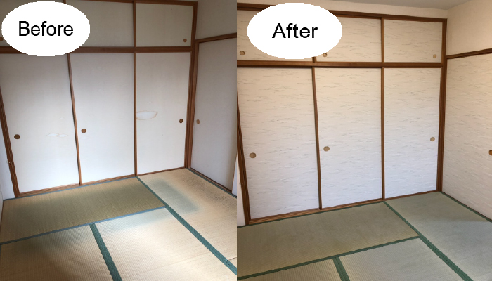襖張替え